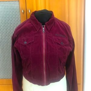 Harley Davidson corduroy maroon jacket